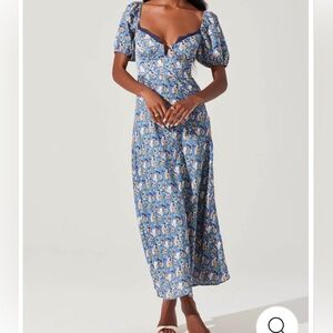 NWT ASTR Sylvie Floral Bustier Maxi Dress